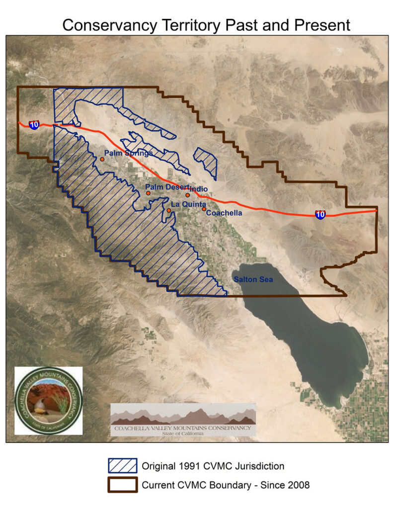 Map of conservancy territory past and present